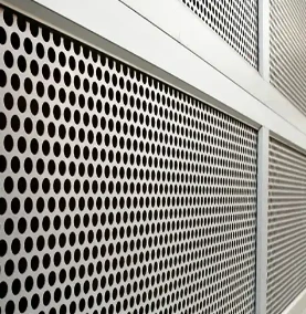 Placa perforada de acero inoxidable 347