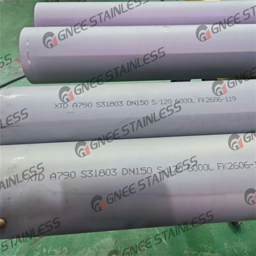 Tubos sin costura ASTM A790 UNS S31803 exportados a Corea del Sur